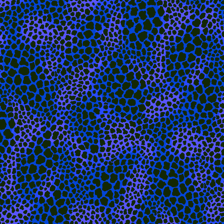 EARTH SONG Leopard Spots royal blue
