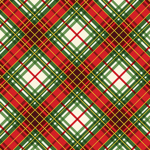 CHRISTMAS MUSICAL Holiday Plaid multi