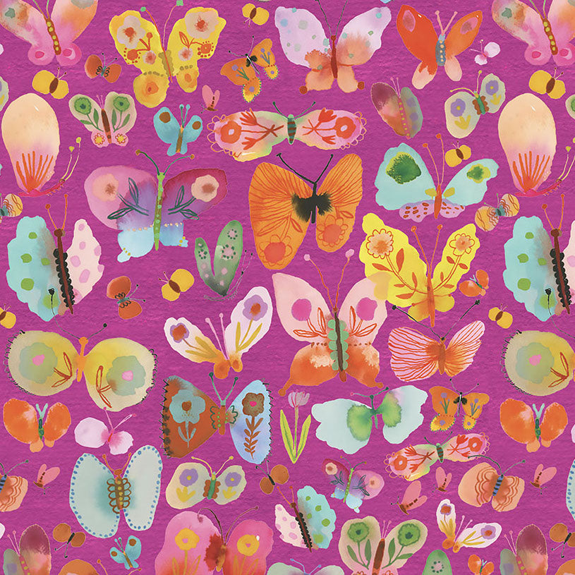 SWEET SOMETHINGS Large Butterflies Delight magenta