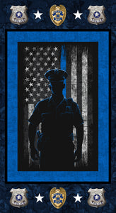 POLICE DEPT Man Panel 24"x43"