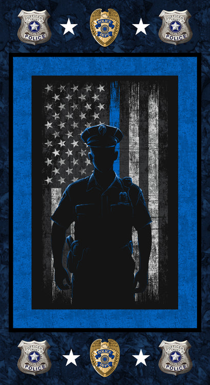 POLICE DEPT Man Panel 24"x43"