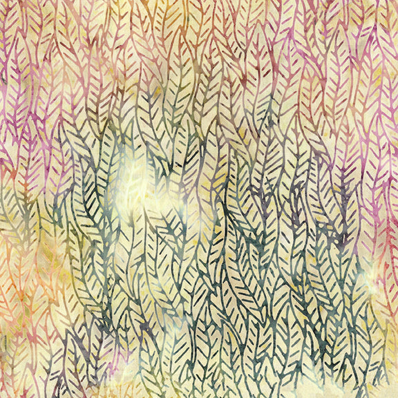 EARTHLY STORIES Braided Leaves yellow parchment