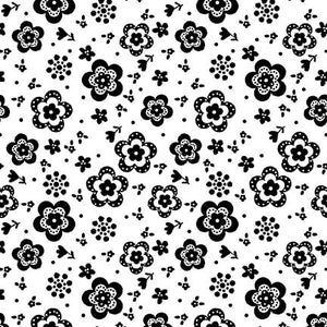 PARADOX Daisy Floral white - one yards