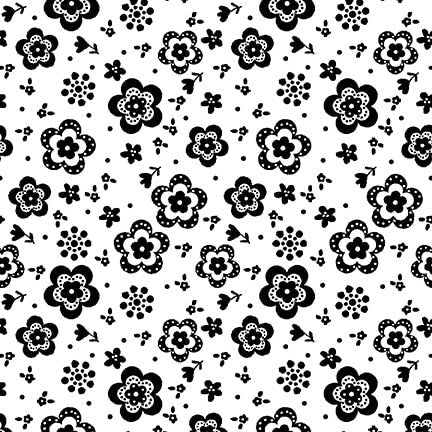 PARADOX Daisy Floral white - one yards