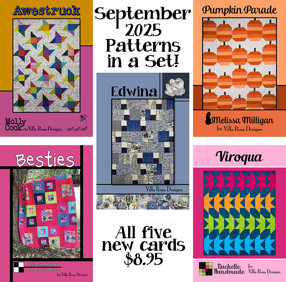 Sep 2025 SET of 5 CARDS – Villa Rosa Designs