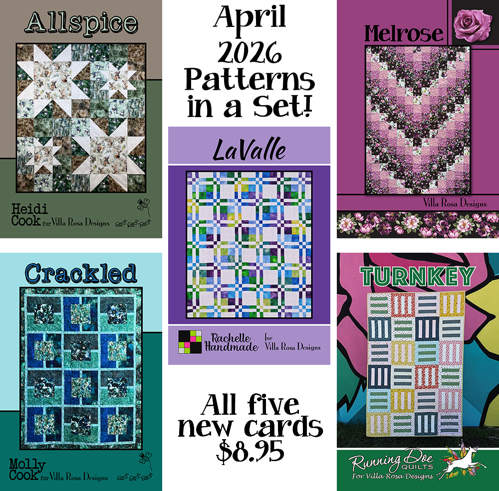 Apr 2026 SET of 5 CARDS – Villa Rosa Designs