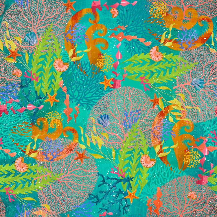 SHINING SEA Colorful Coral turquoise