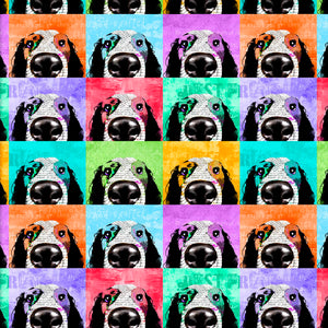 RAISE THE WOOF Pup Art multi-color