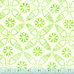 SEAGLASS Wallpaper lime - one yards