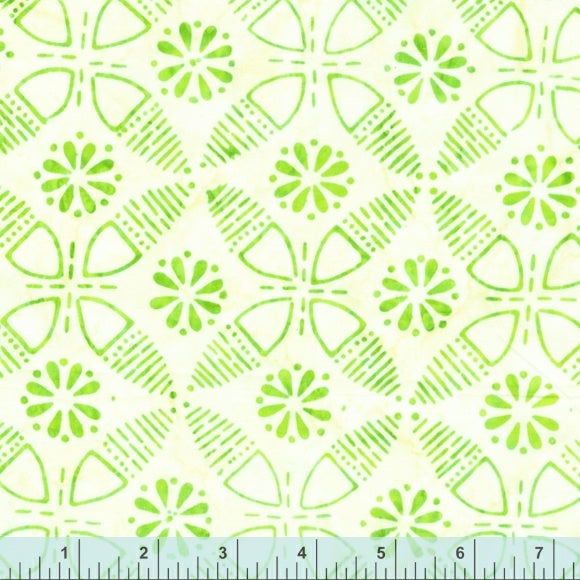SEAGLASS Wallpaper lime - one yards