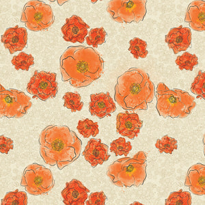 MODERN VINTAGE: TREASURED Treasured Poppies natural
