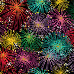 LIGHT UP THE SKY Fireworks 29306-J - one yards