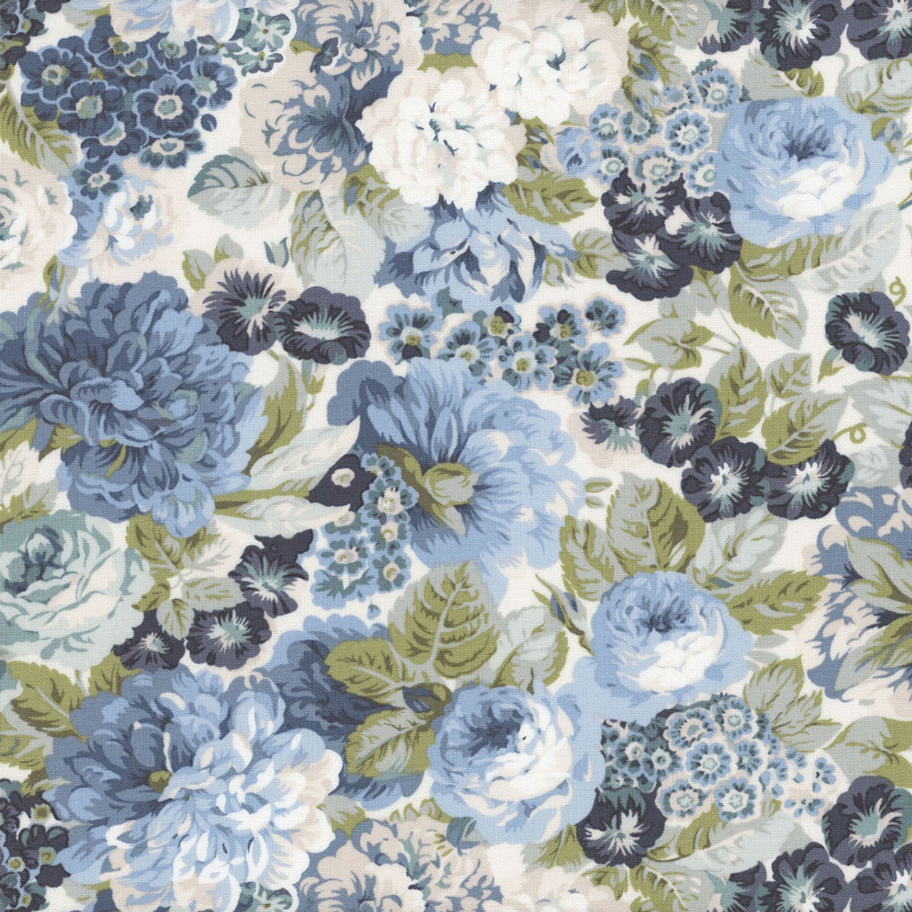 SOUTHWOLD BLUE Rose & Peony Medium blue