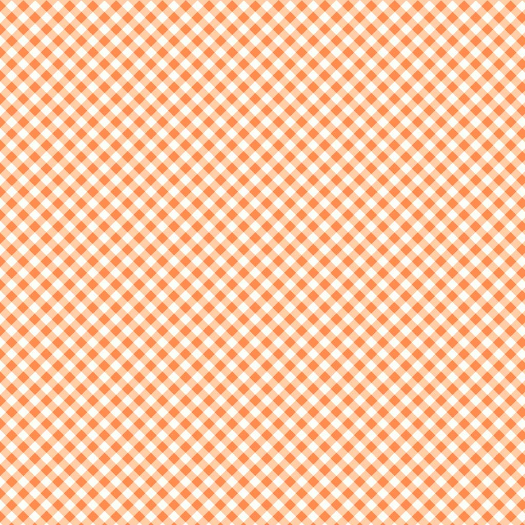 THE SECRET LIFE OF SQUIRRELS III Diagonal Plaid orange