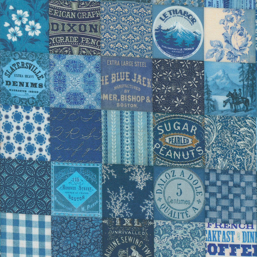 CURATED IN COLOR Patchwork blue