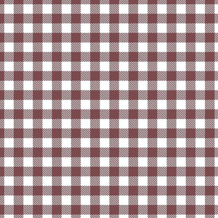 A WALK ON THE PRAIRIE Plaid marsala