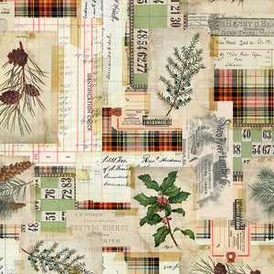 HOLIDAYS PAST Woodland Collage multi