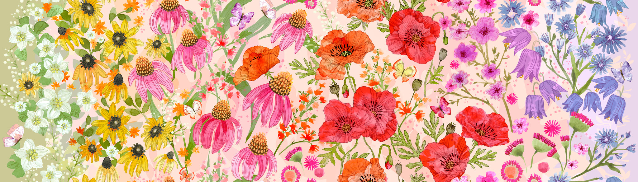 SUPERBLOOM Wildflowers Ombre pastel