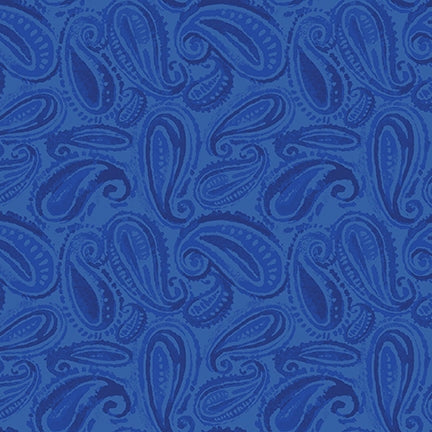 LUCKY STARS Paisley cobalt