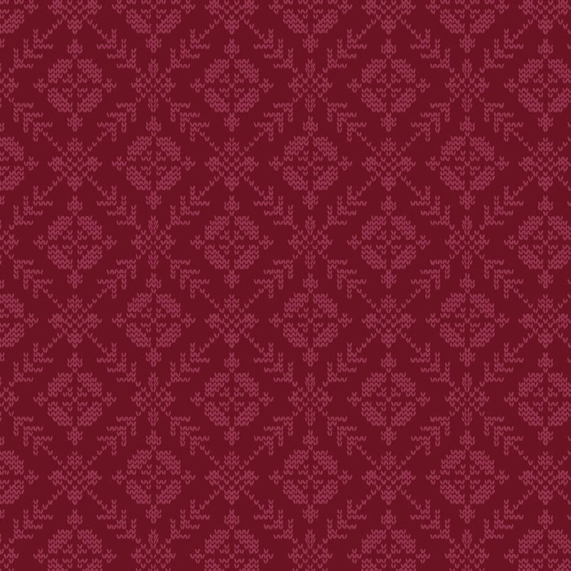 GOOD GRACIOUS Fair Isle Small cranberry