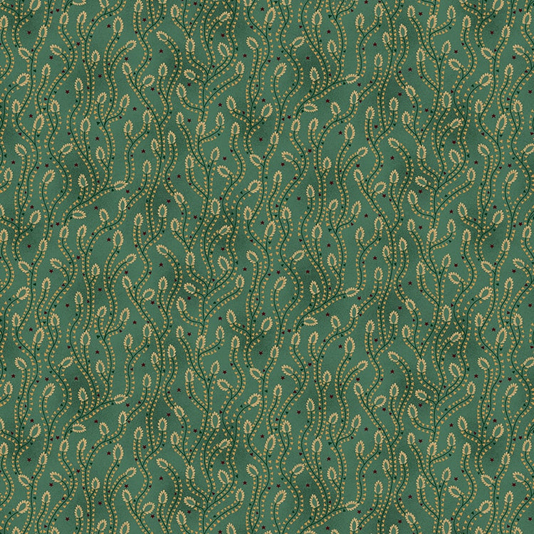 SCRAP BASKET FAVORITES Triangle Vines turquoise
