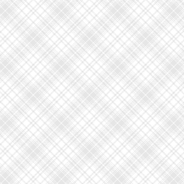 BLANCHE Raspy Plaid white on white