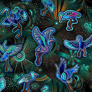 BAIAME'S SPIRIT Baiame in Flight teal