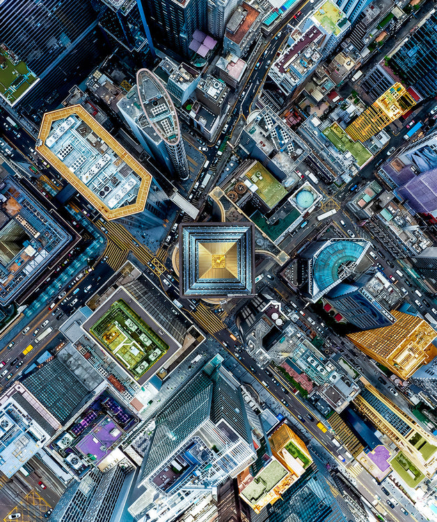 CITY SLICKER Downtown Panel blue steel 36"x43"