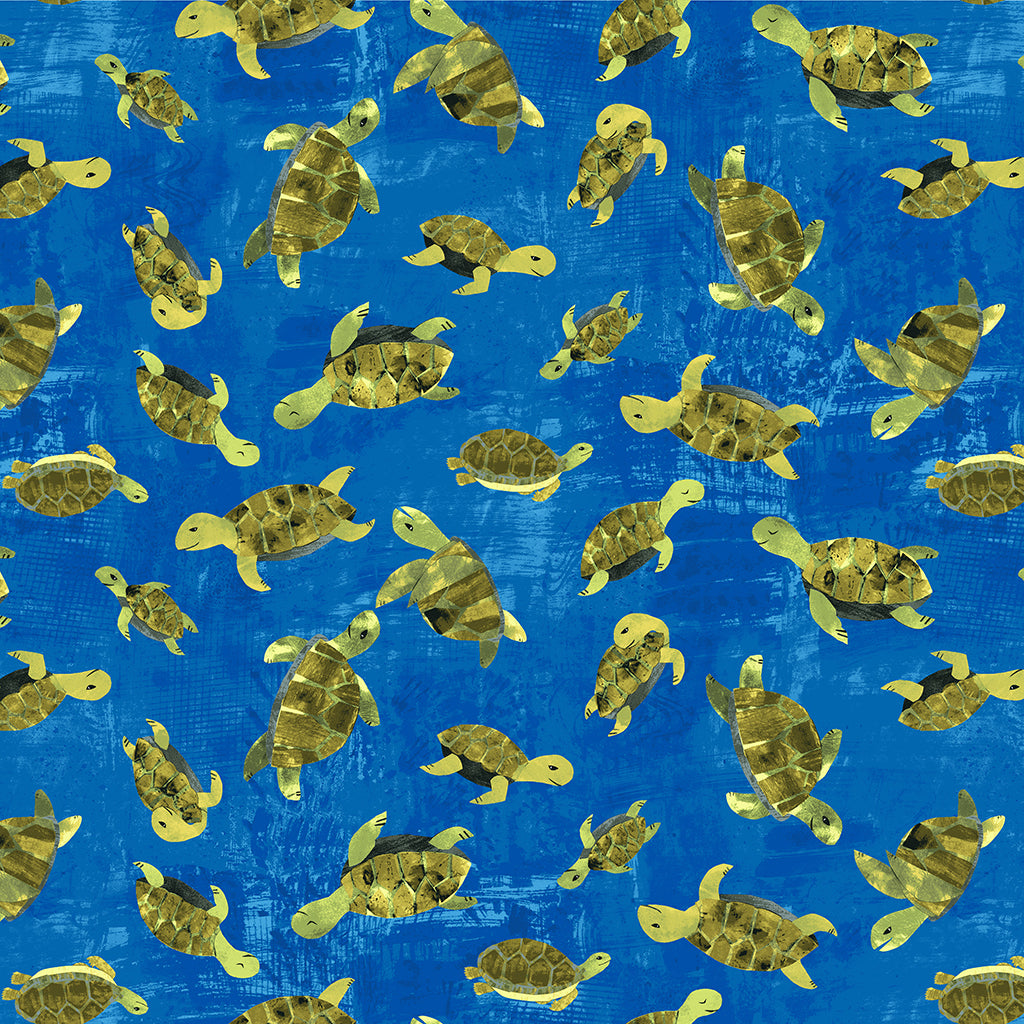 SUMMER SPLASH Turtles dark blue