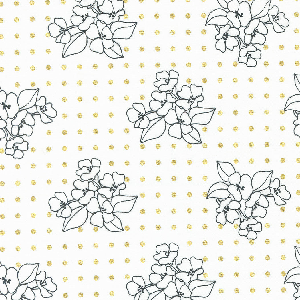 GILDED Flower Dot paper gold