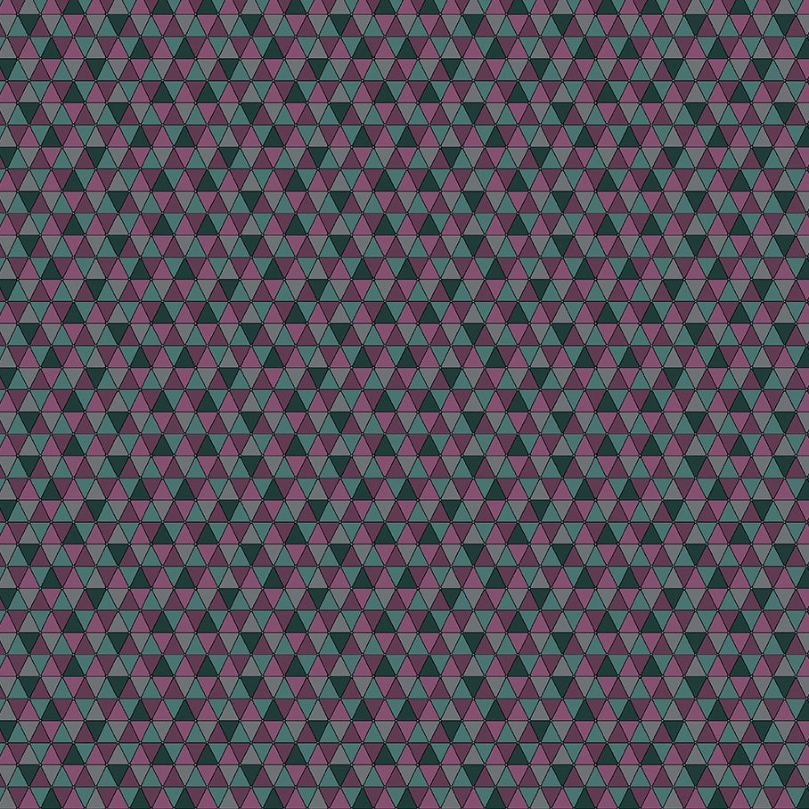 INTO THE WILD Triangles plum/turquoise