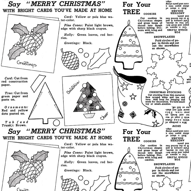 CLASSIC CHRISTMAS Handmade white
