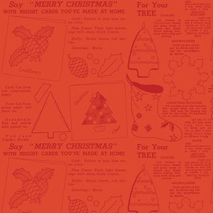 CLASSIC CHRISTMAS Handmade red