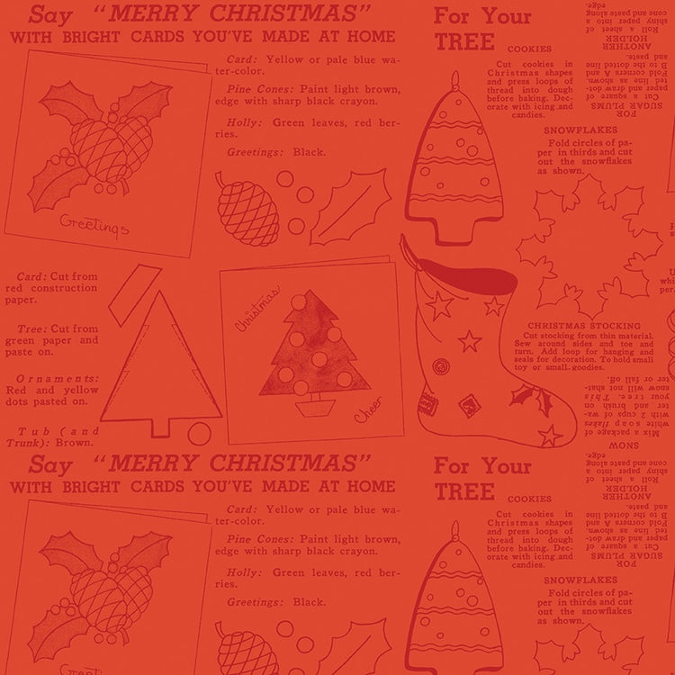 CLASSIC CHRISTMAS Handmade red