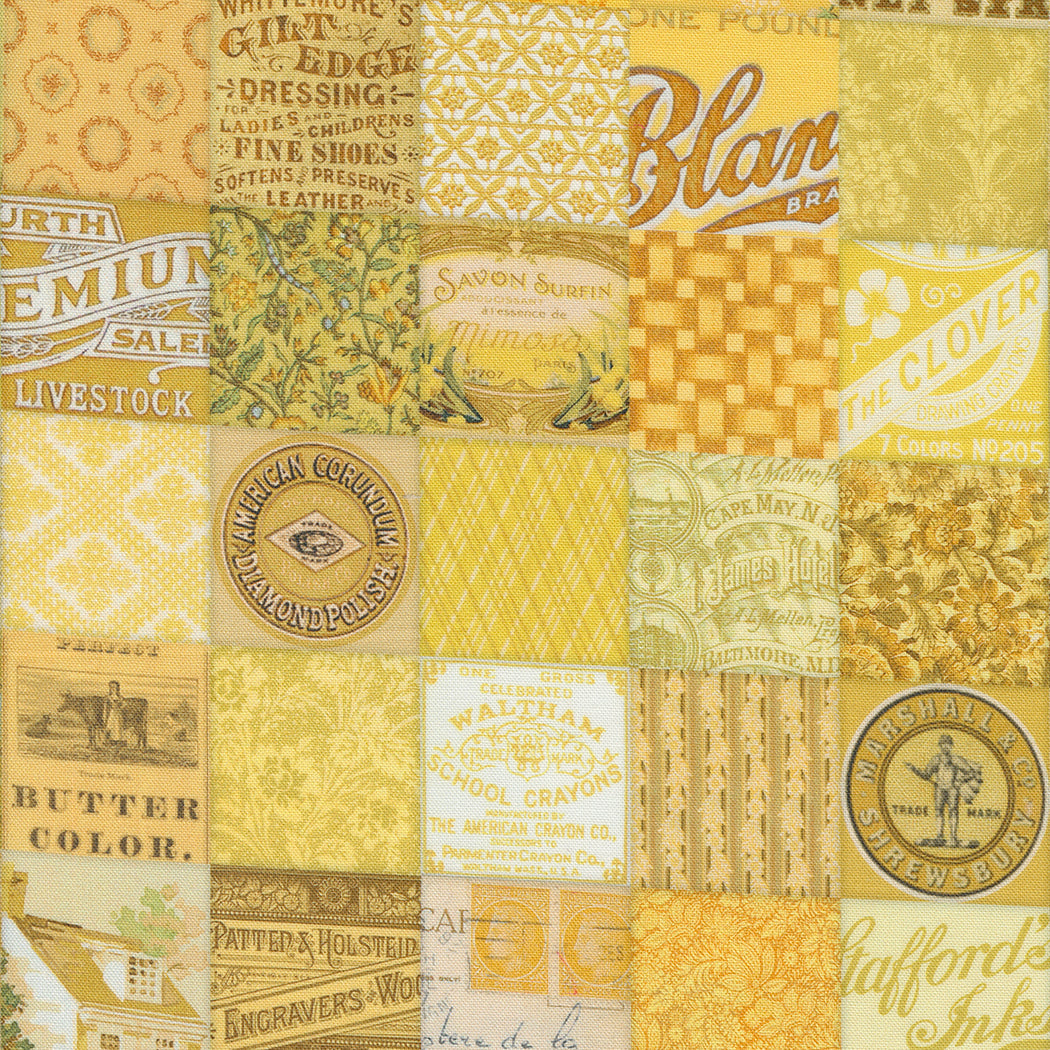 CURATED IN COLOR Patchwork yellow