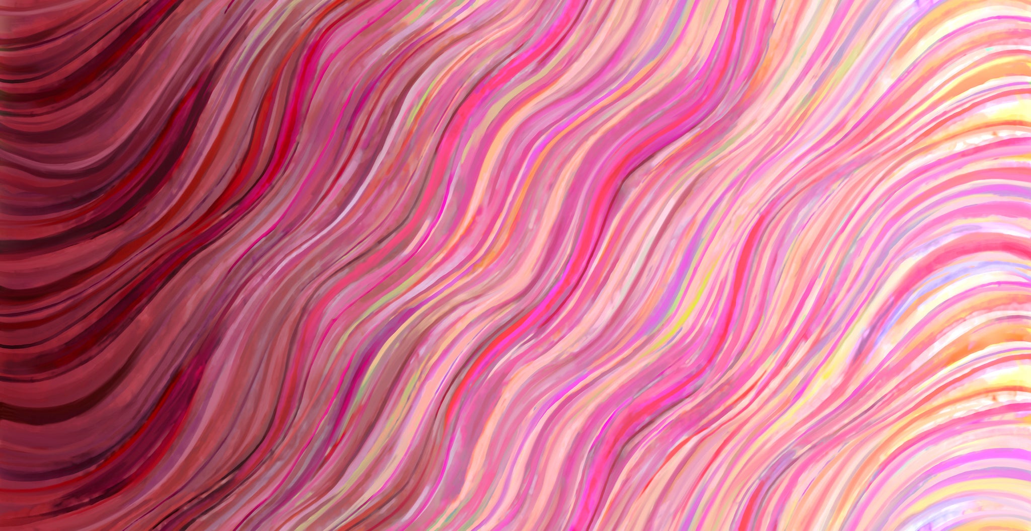 GRADIENTS AURAS Watercolor Wave garnet