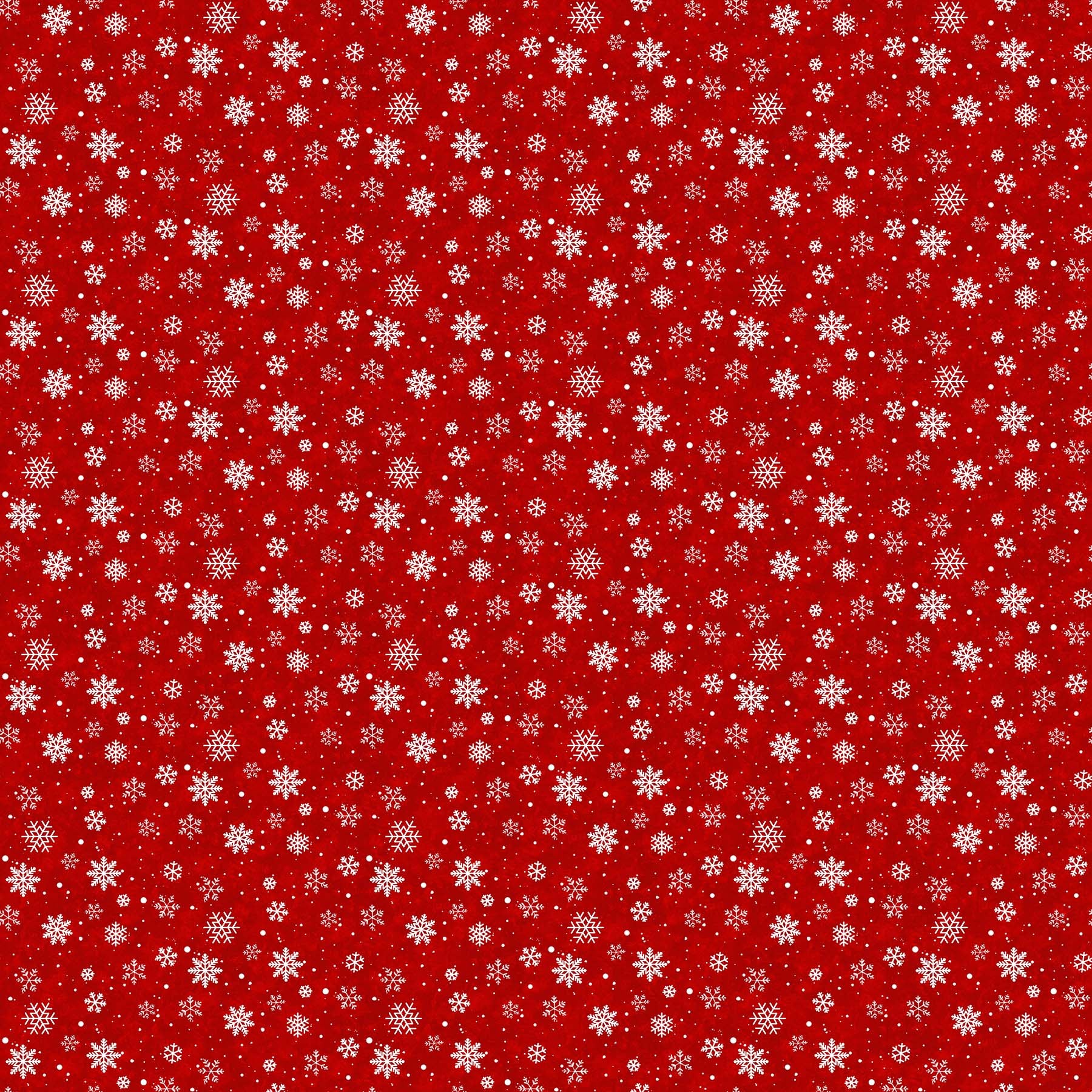 'TWAS THE NIGHT BEFORE CHRISTMAS Snowflakes red