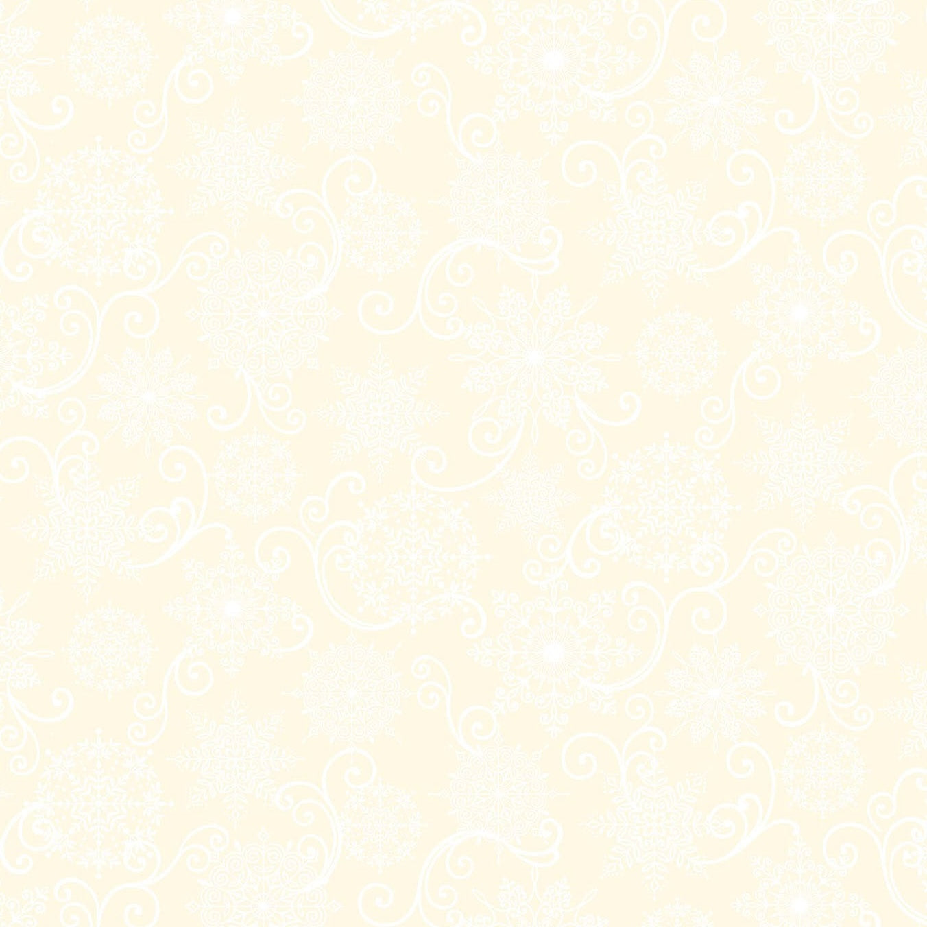 BLOOMS OF THE HOLIDAY Snowflake Monotone cream