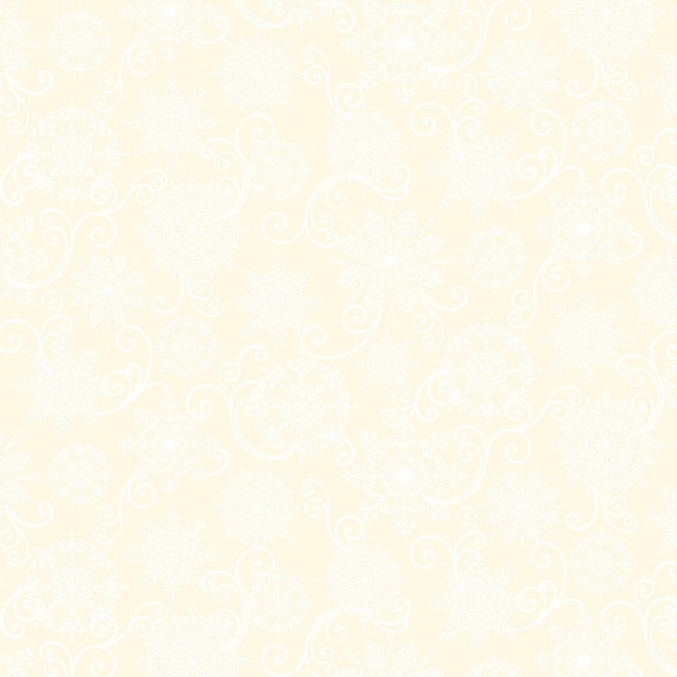 BLOOMS OF THE HOLIDAY Snowflake Monotone cream
