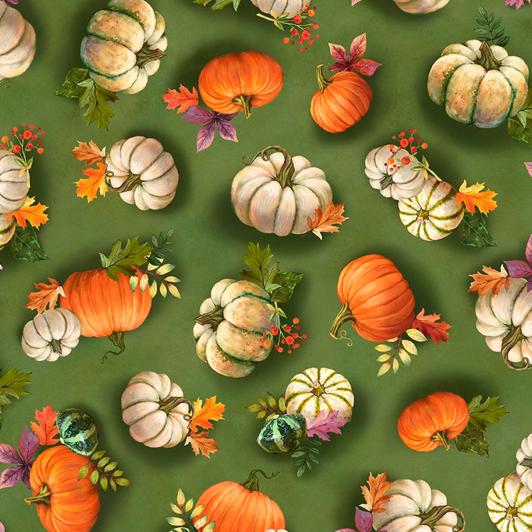 CORNUCOPIA HARVEST Pumpkin Toss green