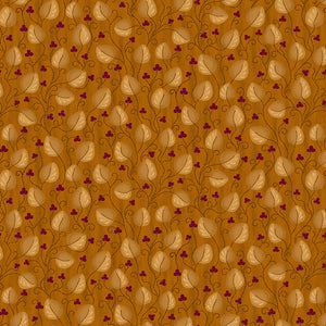 SCRAP BASKET FAVORITES Meandering Leaves orange