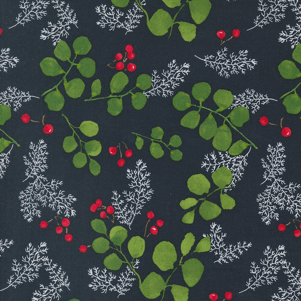 WINTERLY Greenery and Berries soft black
