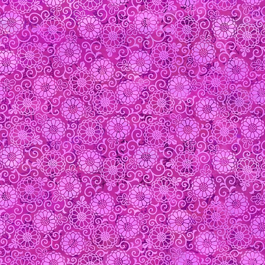 ORIENTAL GARDENS Lace magenta