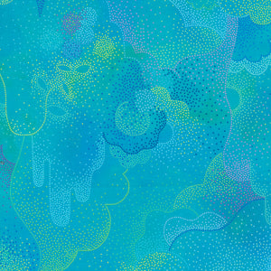 GRADIENTS AURAS Pointalism turquoise