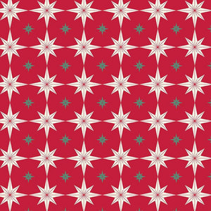 MERRY LITTLE CHRISTMAS Starbursts red