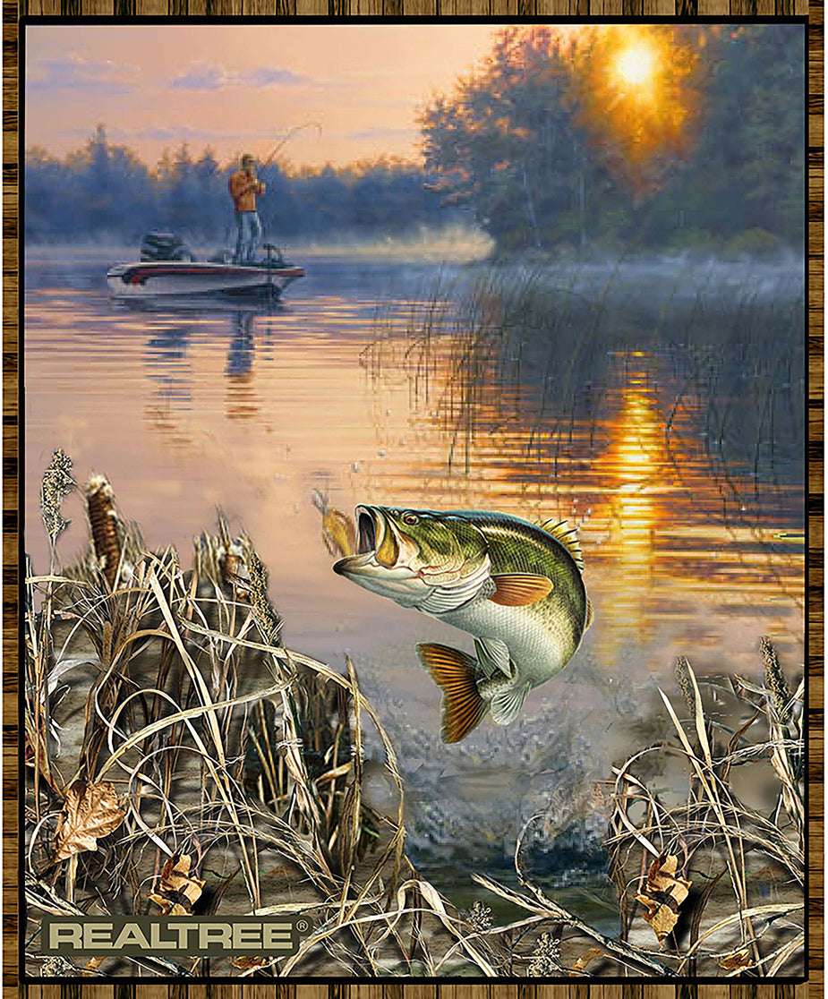 REALTREE Bass Fishing Panel 35"x43"