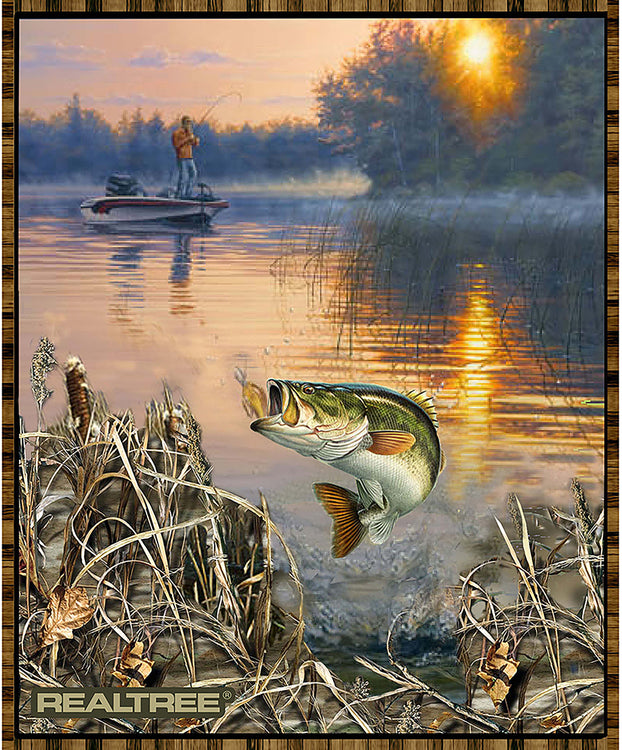 REALTREE Bass Fishing Panel 35"x43"