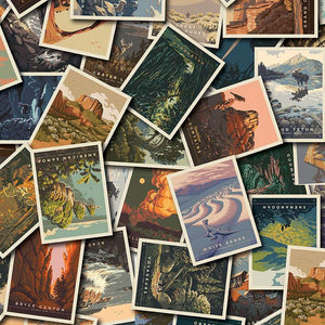 NATIONAL PARKS Postcard Toss multi