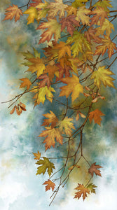 STONEHENGE AUTUMN SPLENDOR DP26680-64 Panel teal multi 24"x43"