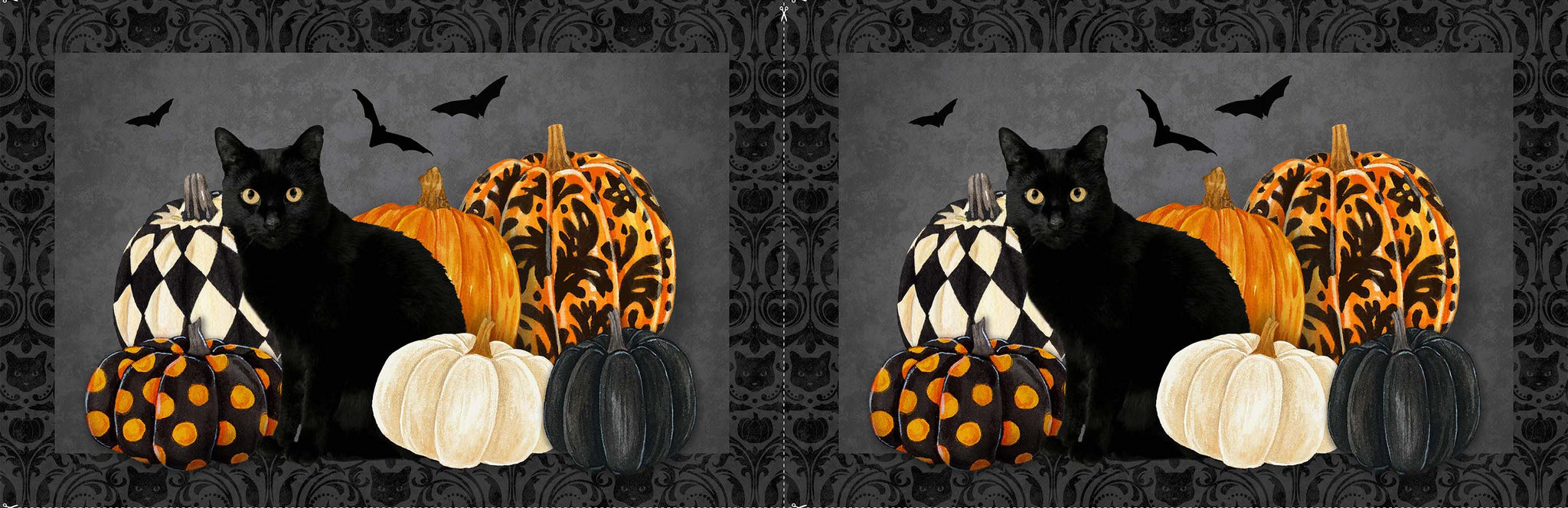 HALLOW'S EVE Placemats black multi 14" repeat